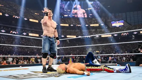 Cena Retains Title as Referee Gets Taken Out in Wild Night of Champions Moment